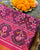 Traditional Navratna Design Rani Magenta Semi Double Ikat Rajkot Patola Saree
