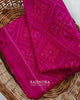 Handwoven Panchanda Bhat Rani Pink Woolen Patola Shawls