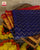 Exclusive Laheriya Bhat Red and Blue Single Ikat Rajkot Patola Saree