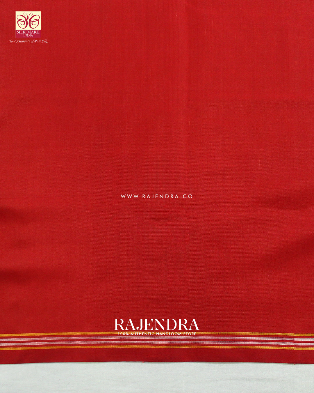 Traditional Navratna Design Red and Blue Ikat Rajkot Patola Saree