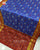 Handwoven Zari Checks Red and Blue Single Ikkat Rajkot Patola Saree