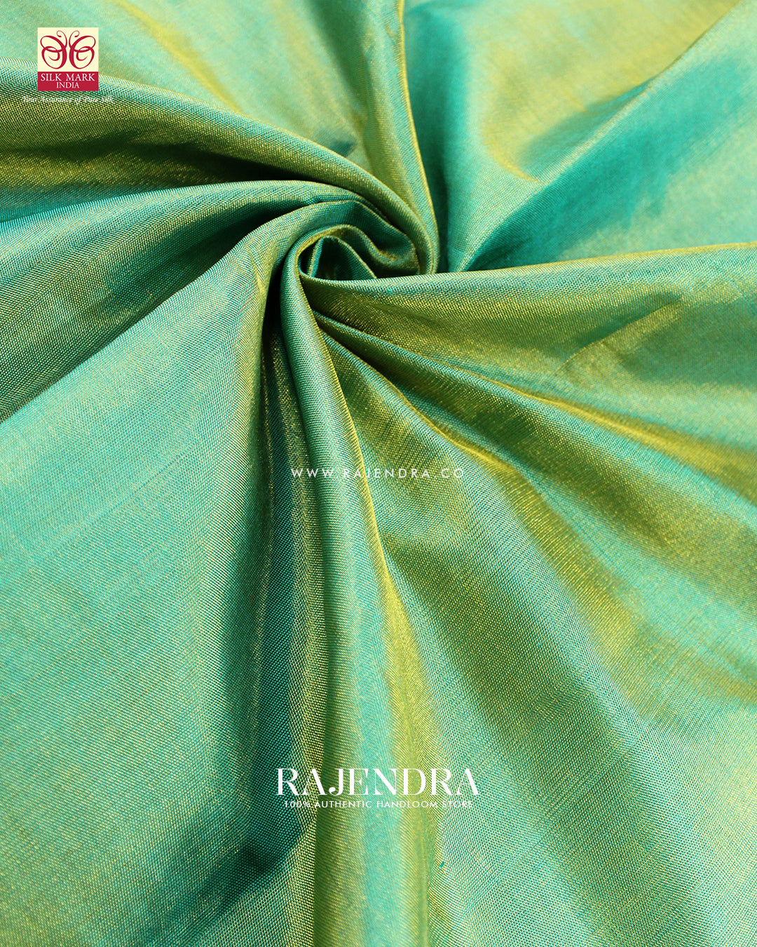 Exclusive Zari Tissue Gala Border Red and Green Rajkot Patola Saree