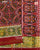 Traditional Manekchowk Bhat Red and Green Single Ikat Rajkot Patola Saree