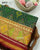 Traditional Panchanda Design Red and Green Single Ikat Rajkot Patola Saree