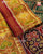 Traditional Panchanda Bhat Red and Green Single Ikkat Rajkot Patola Saree