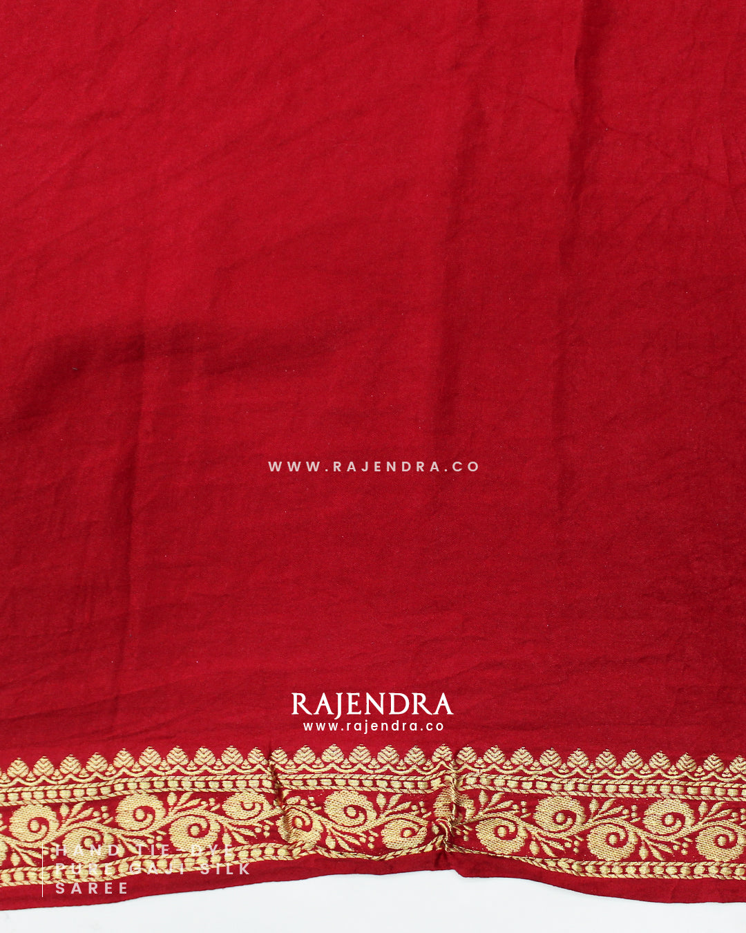 Exclusive Hand Tie-Dye Multicolor Pure Gaji Silk Saree