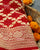 Traditional Khadi Georgette Red Banarasi Bandhani Saree
