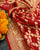 Traditional Khadi Georgette Red Banarasi Bandhani Saree
