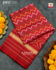 Exclusive Laheriya Design Red Single Ikat Rajkot Patola Dupatta