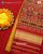Exclusive Gala Border Red Mustard Single Ikat Rajkot Patola Saree