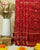 Traditional Navratna Bhat Red Single Ikat Rajkot Patola Saree