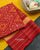 Traditional Panchanda Design Red Single Ikat Rajkot Patola Dupatta