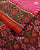 Exclusive Laheriya Design Red and Pink Semi Double Ikat Rajkot Patola Saree
