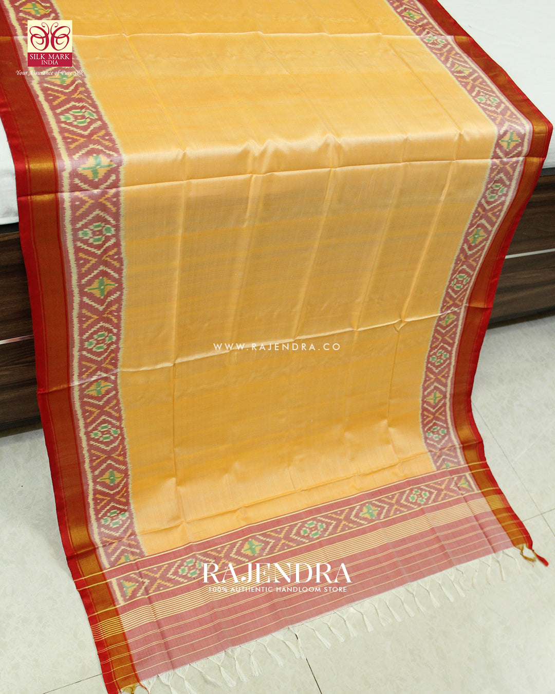 Exclusive Gala Border Red and Yellow Rajkot Patola Dupatta