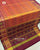 Traditional Sakali Bhat Peach and Brinjal Single Ikat Rajkot Patola Saree