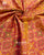 Traditional Sakali Bhat Peach and Brinjal Single Ikat Rajkot Patola Saree