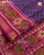 Traditional Sakali Design Pink and Purple Single Ikat Rajkot Patola Saree