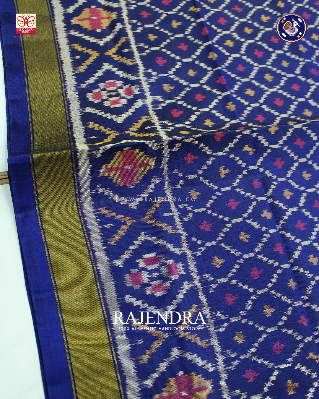 Traditional Sakali Design Blue Rajkot Patola Dupatta