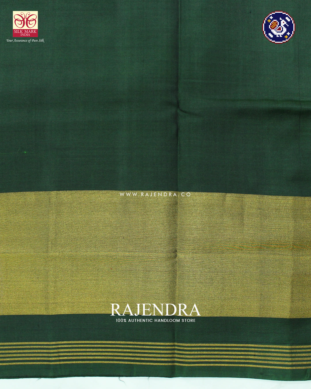 Traditional Sakali Design Green Mustard Rajkot Patola Saree