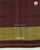 Traditional Sakali Design Maroon Single Ikat Rajkot Patola Saree