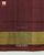 Traditional Sakali Design Maroon Single Ikat Rajkot Patola Saree