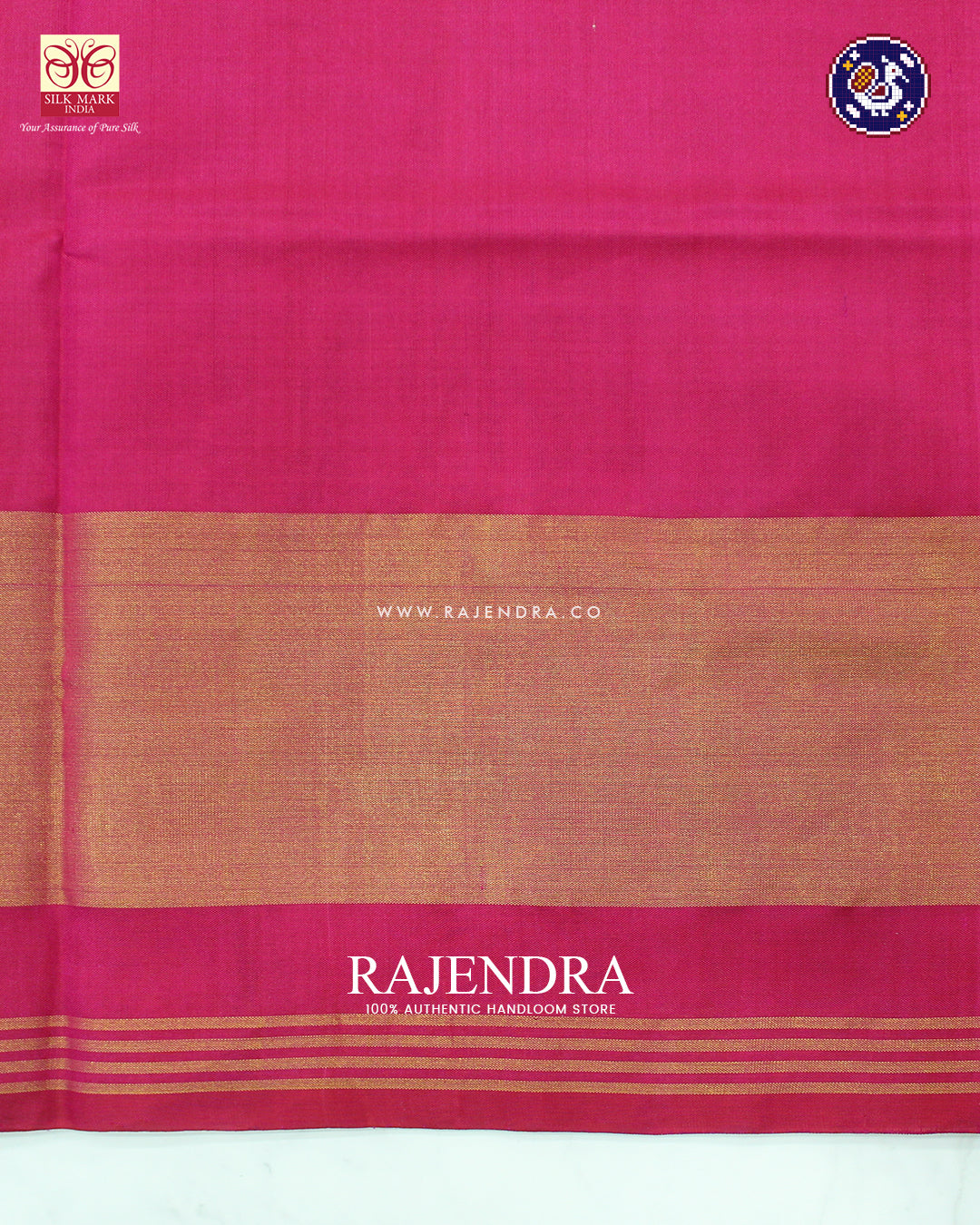 Traditional Sakali Design Pink and Blue Rajkot Patola Saree