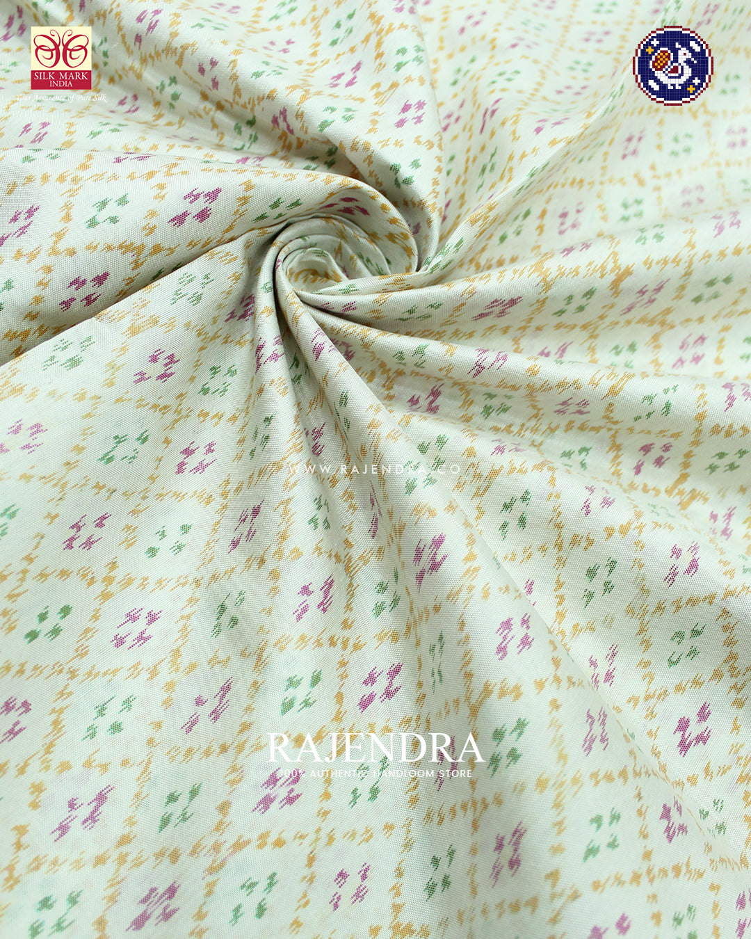 Traditional Sakali Design Pink and White Rajkot Patola Saree