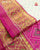 Traditional Sakali Design Pink and White Single Ikat Rajkot Patola Saree