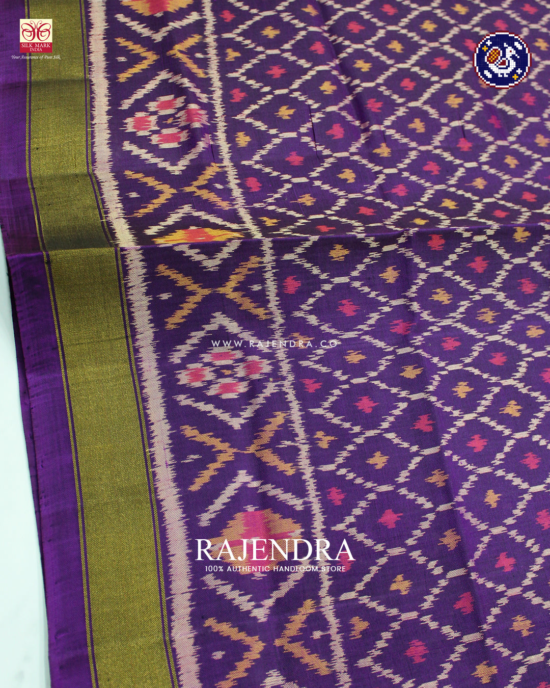 Traditional Sakali Design Purple Rajkot Patola Dupatta