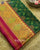 Traditional Chabadi Pink and Green Single Ikat Rajkot Patola Saree