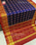 Traditional Chanda Bhat Red and Blue Single Ikat Rajkot Patola Saree