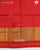 Traditional Navratna Design Teal Blue and Red Single Ikat Rajkot Patola Saree