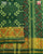 Exclusive Zari Butta Fancy Design Green Single Ikat Rajkot Patola Saree
