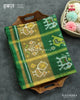 Handwoven Hathi Popat Gree Zari Checks Rajkot Patola Saree
