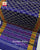 Fancy Zari Butta Blue Single Ikat Rajkot Patola Saree