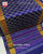 Fancy Zari Butta Blue Single Ikat Rajkot Patola Saree