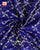 Fancy Zari Butta Blue Single Ikat Rajkot Patola Saree