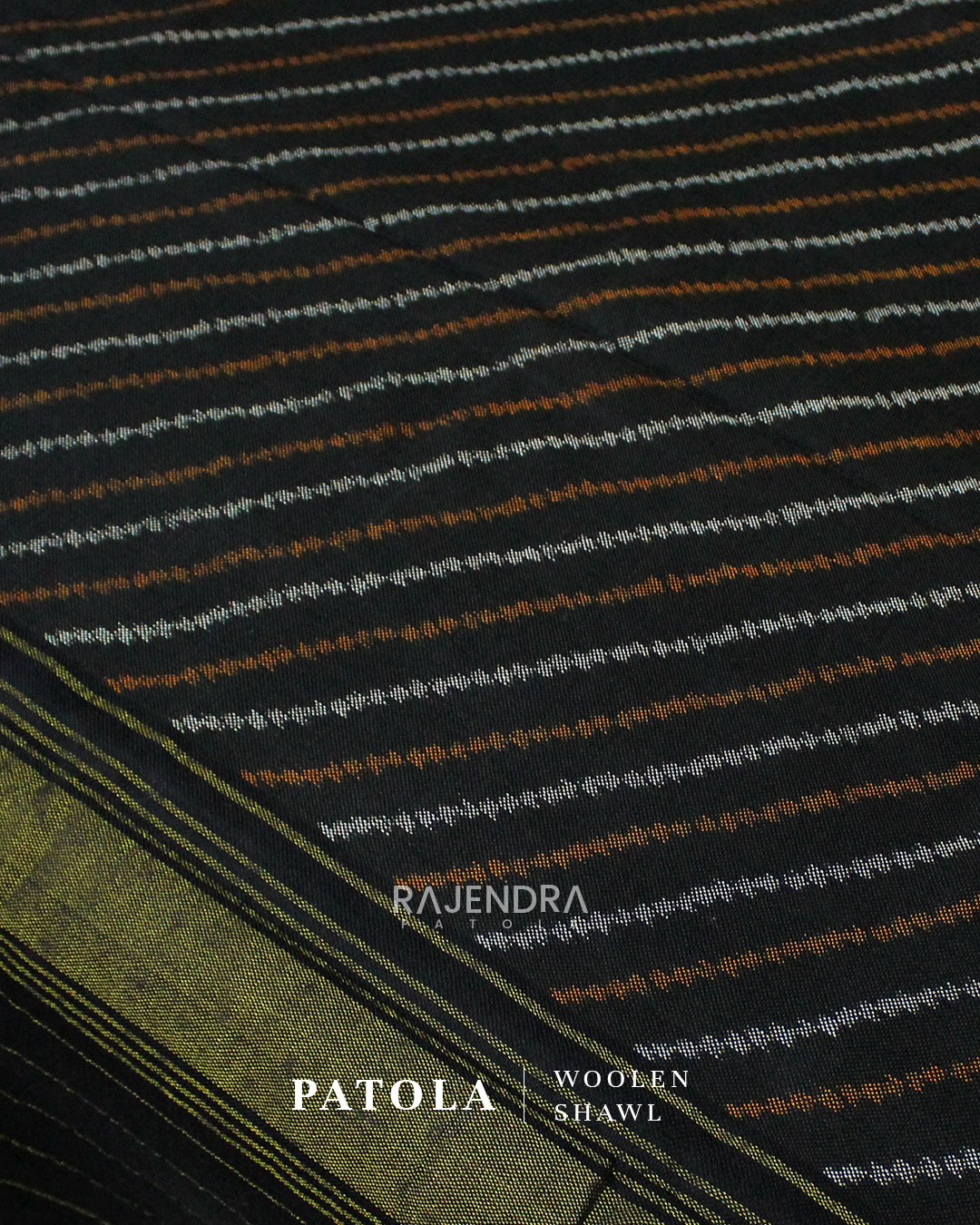 Handwoven Laheriya Woolen Patola Shawls