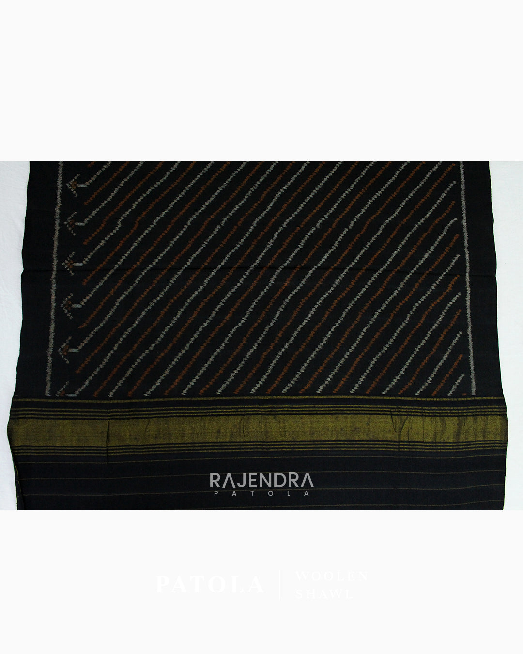 Handwoven Laheriya Woolen Patola Shawls
