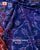 Traditional Chabadi Red Blue Semi Double Ikat Rajkot Patola Dupatta