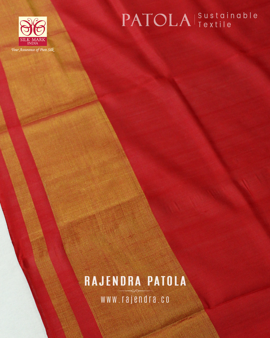 Traditional Chanda Bhat Single Ikat Rajkot Patola Saree