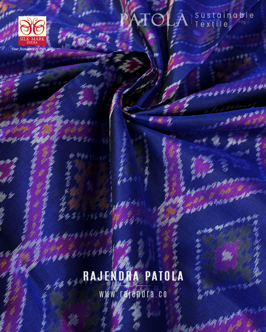 Traditional Chandabhat Single Ikat Rajkot Patola Saree