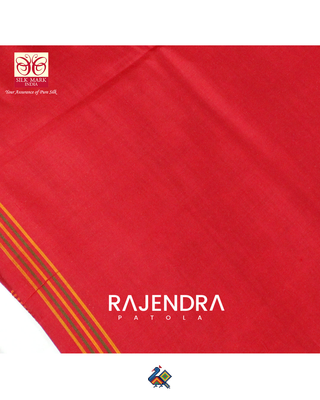 Exclusive Elephant Motif Purple Semi Double Weave Rajkot Patola Saree