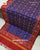 Exclusive Red and Royal Blue Shaded Semi Double Ikat Rajkot Patola Dupatta