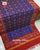 Exclusive Red and Royal Blue Shaded Semi Double Ikat Rajkot Patola Dupatta