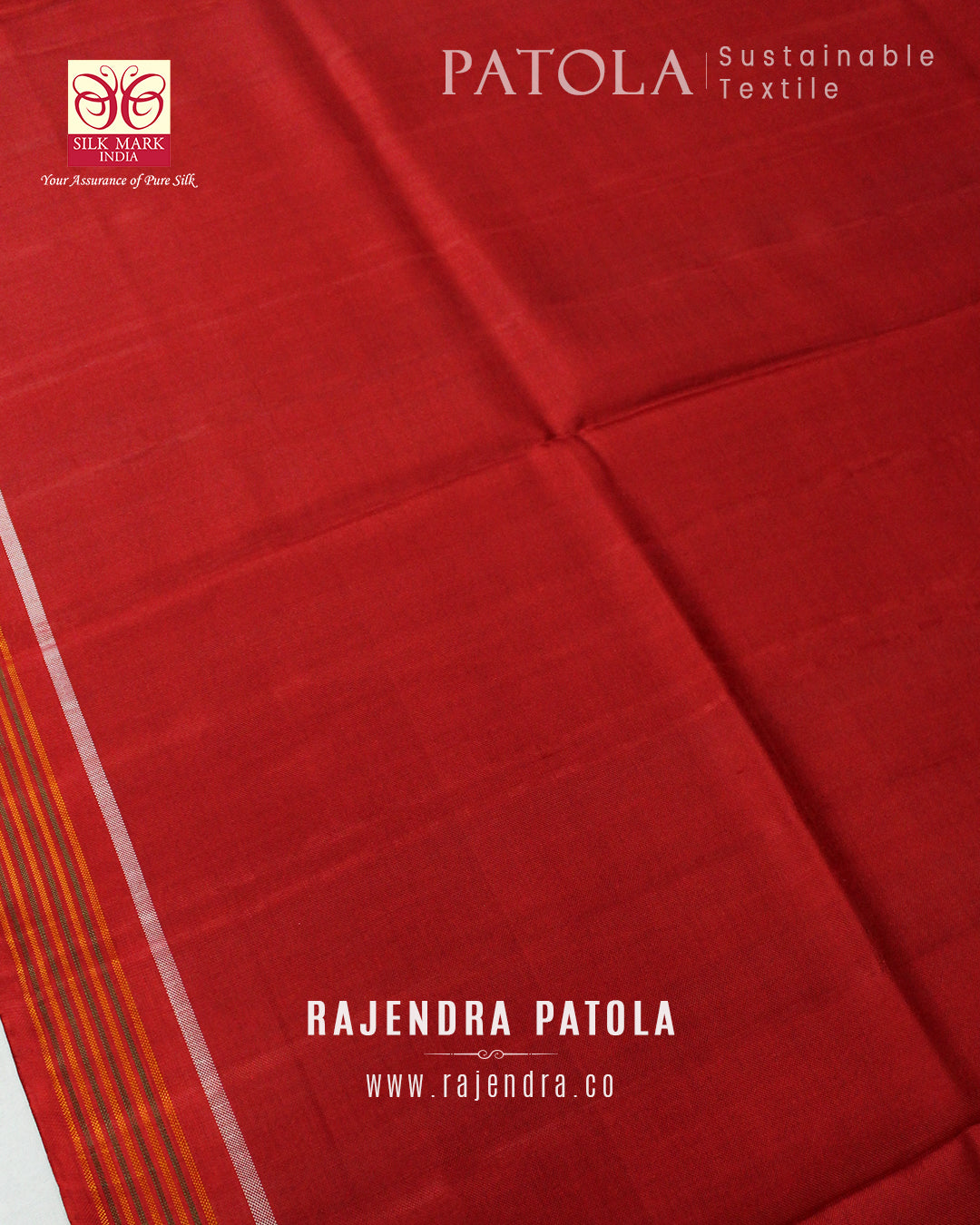 Exclusive Fish Motif Red and Green Ikat Rajkot Patola Saree