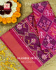 Exclusive Handwork Hathi Popat Bhat Semi Double Weave Rajkot Patola Dupatta