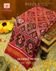 Traditional Hathi Popat Bhat 6 Figure Single Ikat Rajkot Patola Saree