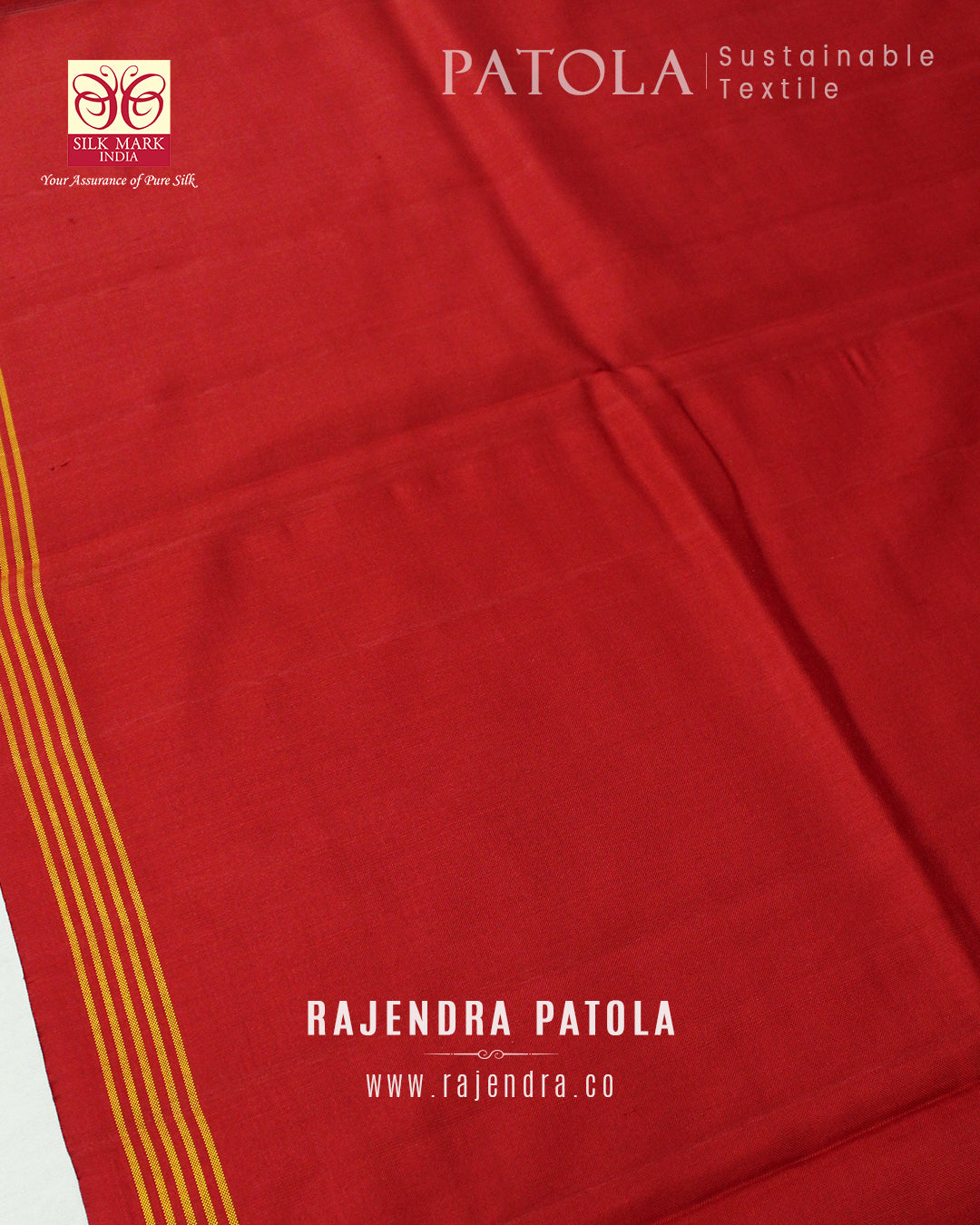 Traditional Hathi Popat Bhat 6 Figure Single Ikat Rajkot Patola Saree