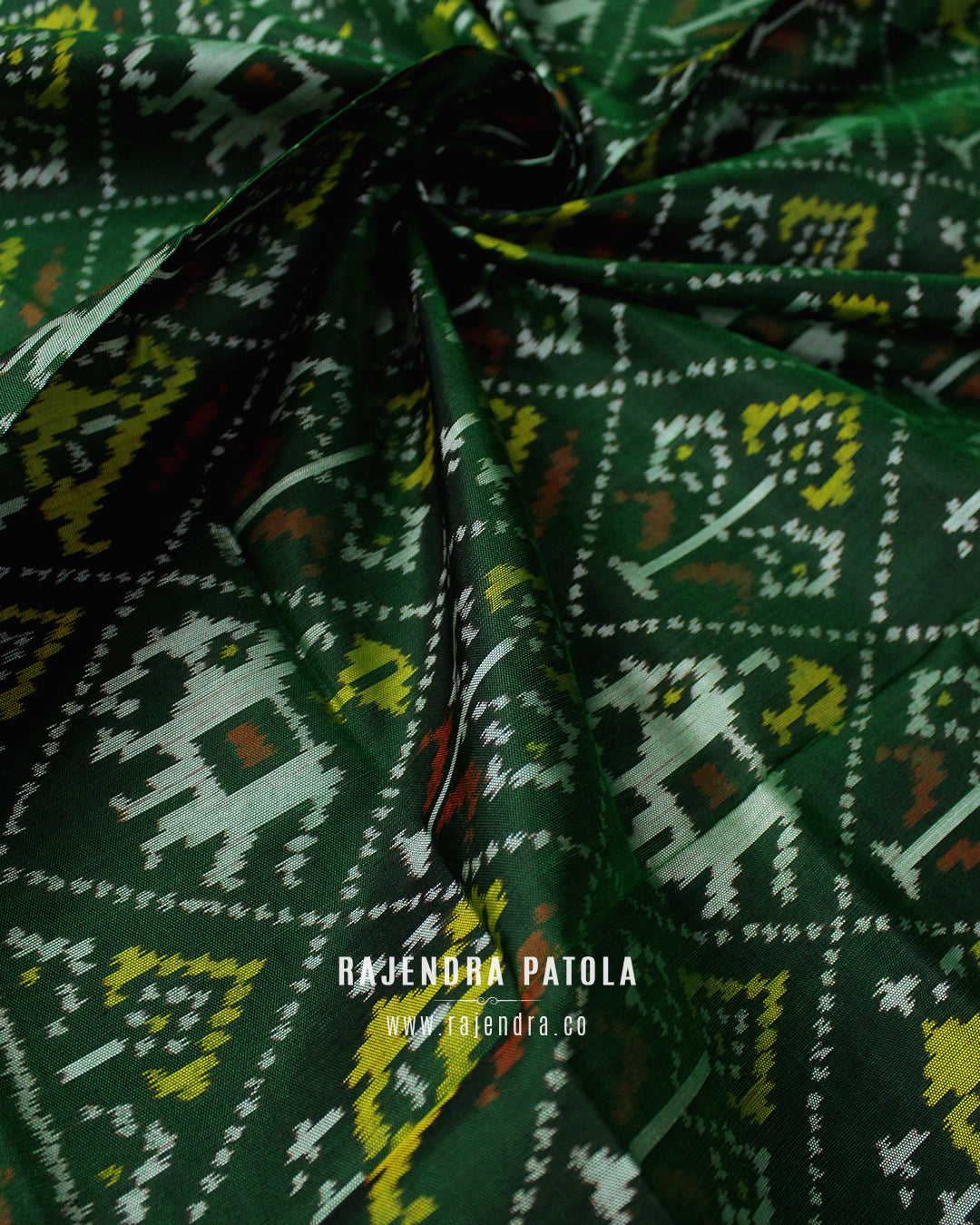 Traditional Hathi Popat Bhat Rajkot Patola Dupatta